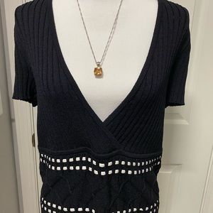 Sweater by St John Sexy Plunge!